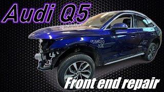 AUDI Q5. Front end repair. Ремонт переда.