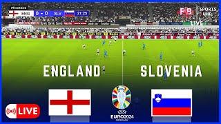 ENGLAND VS SLOVENIA  LIVE  UEFA EURO 2024  .SIMULATION & LIVE SCORE #uefa #euro2024