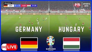 GERMANY VS HUNGARY  LIVE  UEFA EURO  2024  SIMULATION & LIVE-ERGEBNIS #euro2024 #uefa