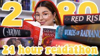 reading for 24 HOURS challenge  24 hour readathon vlog