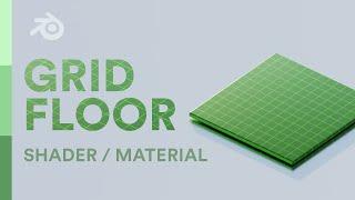 Grid Floor Shader Material Blender