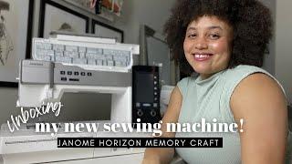 Unboxing my new sewing machine  Janome Horizon Memory Craft 9480  PLUS my new camera