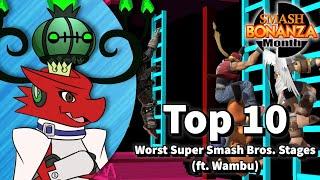 Top 10 Worst Super Smash Bros. Stages ft. Wambu