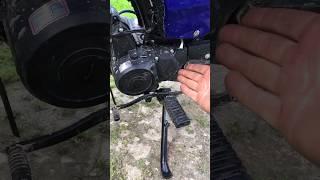  Ровняю подножку водителя мопед Альфа #motorcycle #remove #ремонт #своимируками #питбайк