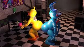 Toy Chica and Toy Bonnie farts on themselfs at the same time