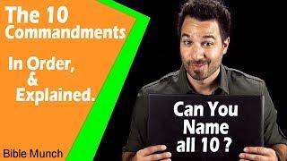 The 10 Commandments List  What are the Ten Commandments in the Bible