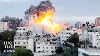 Saksikan Gedung Tinggi di Gaza Runtuh Setelah Serangan Udara Israel  Berita WSJ