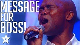 Singer Has Message For His Boss  SAs Got Talent 2017