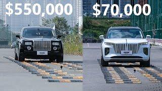 Chinese Rolls vs Rolls-Royce  Shocking Result of Suspension Test