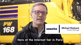 PW168-11 wheeled excavator at Intermat 2024