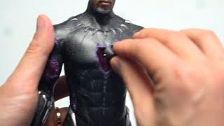 Hot Toys Black Panter Kill Monger Damage Custom