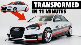 Building an Audi S4  From STOCK to 422WHP in 11 minutes  ECS Tuning