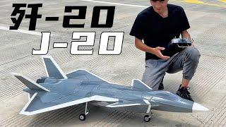 【商版】歼-20J-20组装试飞，连炸两次DIY版歼20，这次试试商业版丨魔界布丁