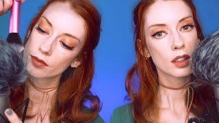 ASMR 2 HOURS Of Twins Layered Fluffy Mic Brushing  Touching & Whispered Repetition