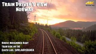 4K CABVIEW Nordic Midsummer Night Train Ride on the South Line