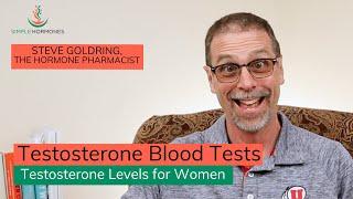Testosterone Blood Levels for Women  Testosterone Blood Test Results
