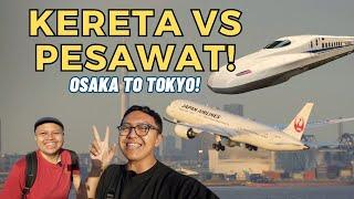 PESAWAT VS KERETA LEBIH CEPAT MANA? AYOK KITA BALAPAN SHINKANSEN VS JAPAN AIRLINES KE TOKYO