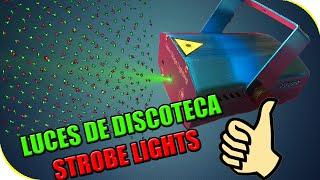 UNBOXING LUCES DE DISCOTECA  EXPERIMENTOS CASEROS