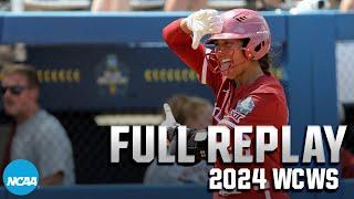 Oklahoma vs. UCLA 2024 Womens College World Series  FULL REPLAY