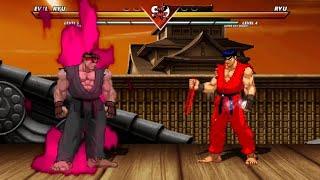 EVIL RYU vs ICE POWER RYU - VERY INCREDIBLY EXCITING FIGHT 