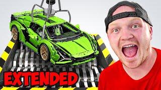 $10000 Lego Car Vs Giant Shredder - EXTENDED