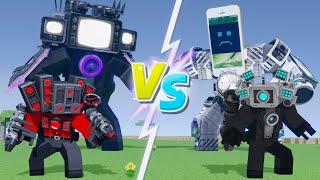 Titan Smartphone man vs Upgrade Titan TV man - Minecraft Skibidi Toilet