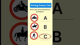 Driving Theory Test  Uk Driving Signs #dvsa #shorts #theorytest