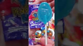 Super Blue Lollipop Candy with Fant Flayer ASMR