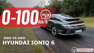 2023 Hyundai IONIQ 6 0-100kmh & review RWD vs AWD