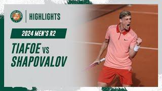 Tiafoe vs Shapovalov Round 2 Highlights  Roland-Garros 2024