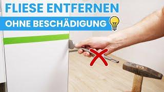 Fliese ohne Beschädigung entfernen - Mit Trick ohne kaputt machen