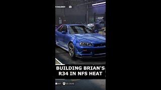 Building Brians Skyline R34 in NFS Heat