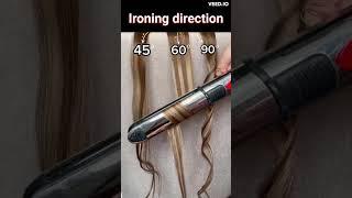 How to curl hair on an iron like a pro #viral #shorts