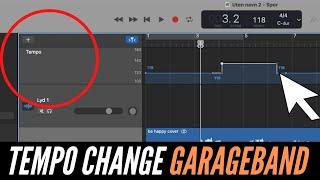 How to change the tempo of a song in Garageband 2021