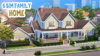 6+ Sim Family Home  The Sims 4 Speed Build