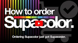 How To Order Supacolor - The Worlds Best Heat Transfer