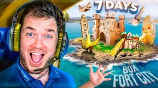 Surviving 7 Days In Worlds Biggest BOX FORT CITY