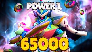 65000 TROPHIES WITH ALL BRAWLERS POWER 1  + 1ST WORLD