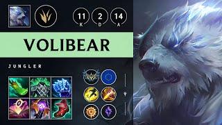 Volibear Jungle vs Jarvan IV Legendary - EUW Challenger Patch 14.17