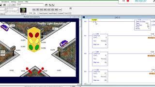 Simple Traffic Light PLC Program