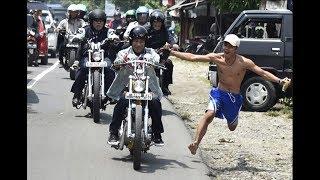 Jokowi Touring Motor dan Blusukan di Sukabumi