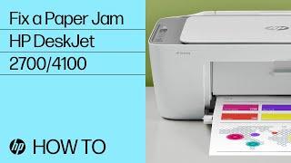 Fix Paper Jam on the HP DeskJet 2700 Plus 4100 Ultra 4800 Printer Series  HP Printer  HP Support