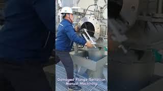 Flange Serration manual machining