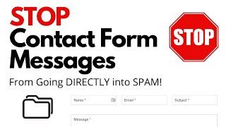 How to Stop Contact Form Messages from Going Into SPAM Quick & Easy Fix