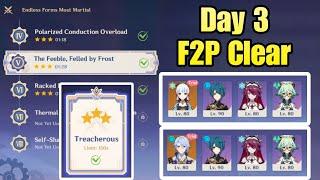 Endless Forms Most Martial Event Genshin Impact Day 3 Treacherous difficulty F2P Clear