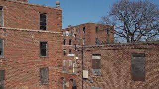 Vacant section of old Chicago housing project attracts trespassers graffiti crime