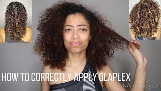 HOW TO CORRECTLY APPLY OLAPLEX PRODUCTS  ON TYPE 3 CURLY HAIR