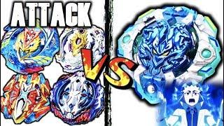 Orb Egis VS All Cho Z Attack Type Beyblades  Beyblade Burst Battle