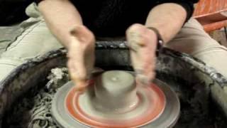 Centering clay  how to center centre on a pottery wheel tips demo