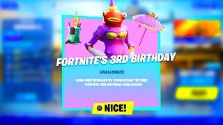 NEW FORTNITE 3RD BIRTHDAY CHALLENGES